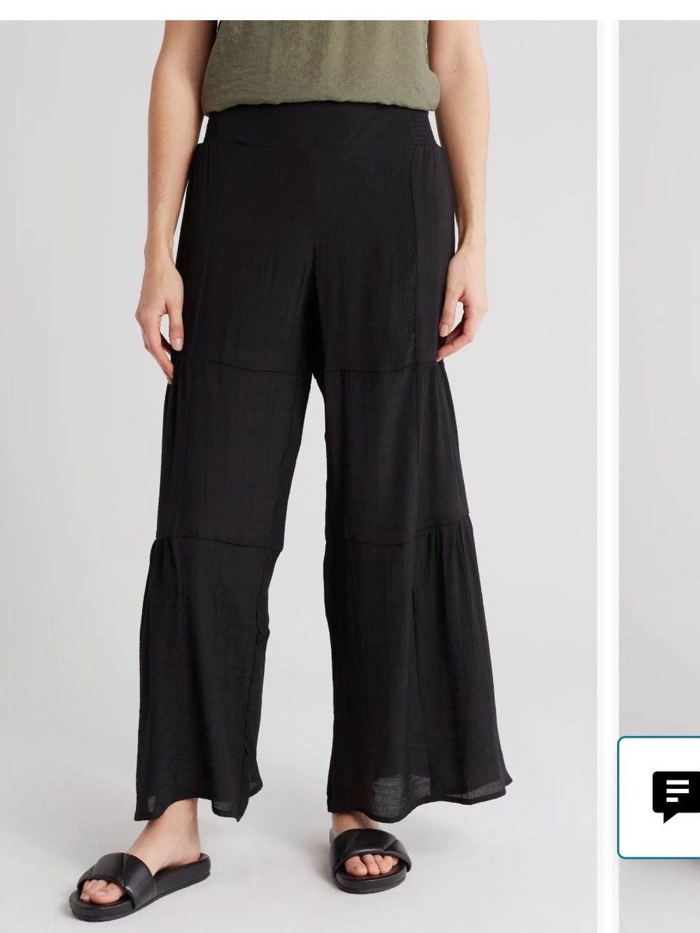 Nanette Nanette Lepore Smocked Wide Leg Pleat Pants
